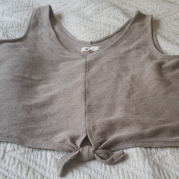 Madewell front-tie top - Picture 3 of 4